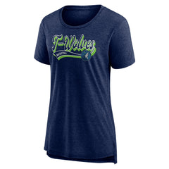 Minnesota Timberwolves Women's League Leader Tri-Blend T-Shirt Heather Navy | Fanatics outlet
