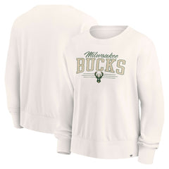 Milwaukee Bucks Women's Close the Game Pullover Sweatshirt Cream | Fanatics discount