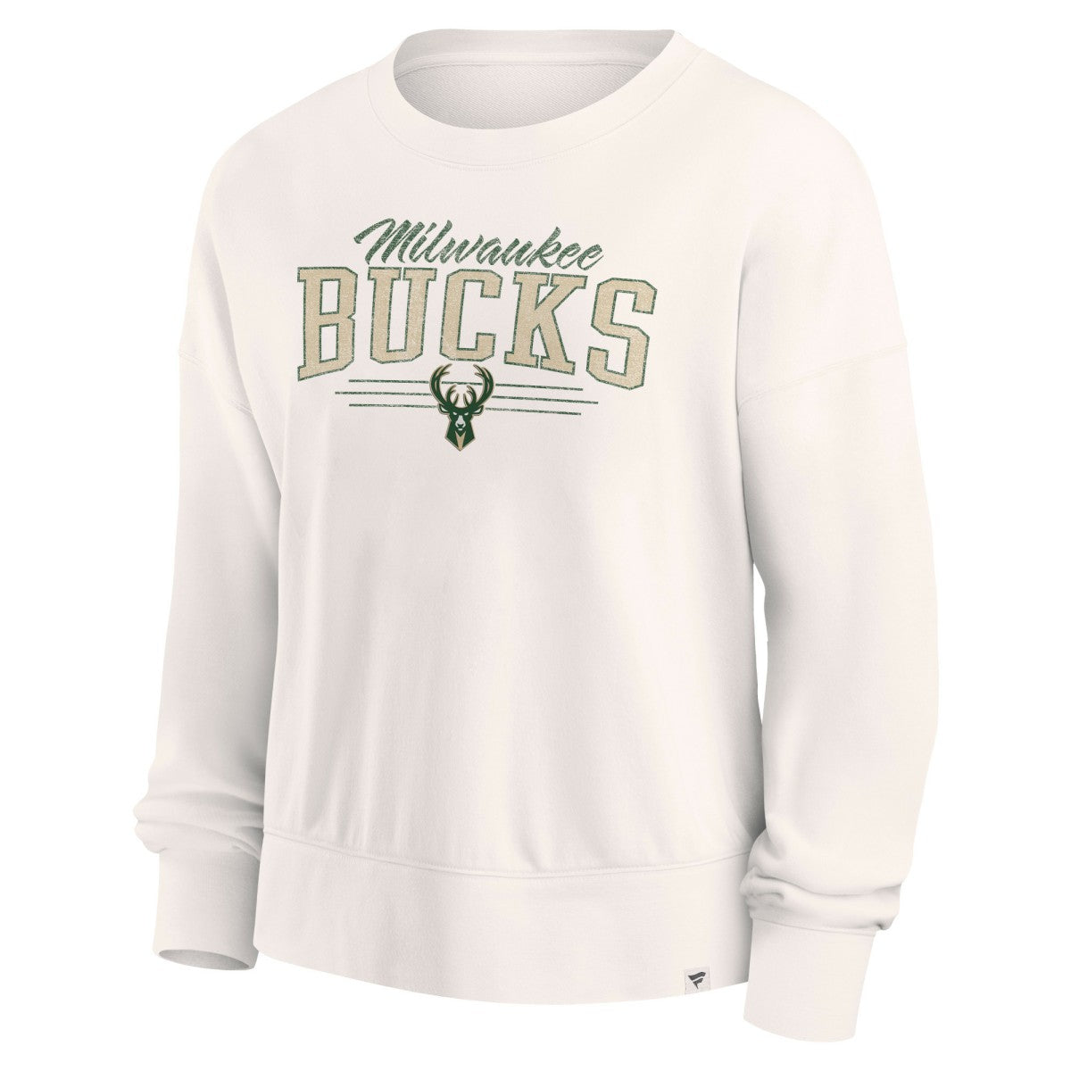 Milwaukee Bucks Women's Close the Game Pullover Sweatshirt Cream | Fanatics discount