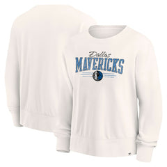 Dallas Mavericks Women's Close the Game Pullover Sweatshirt for sale Cream | Fanatics Lifestyle