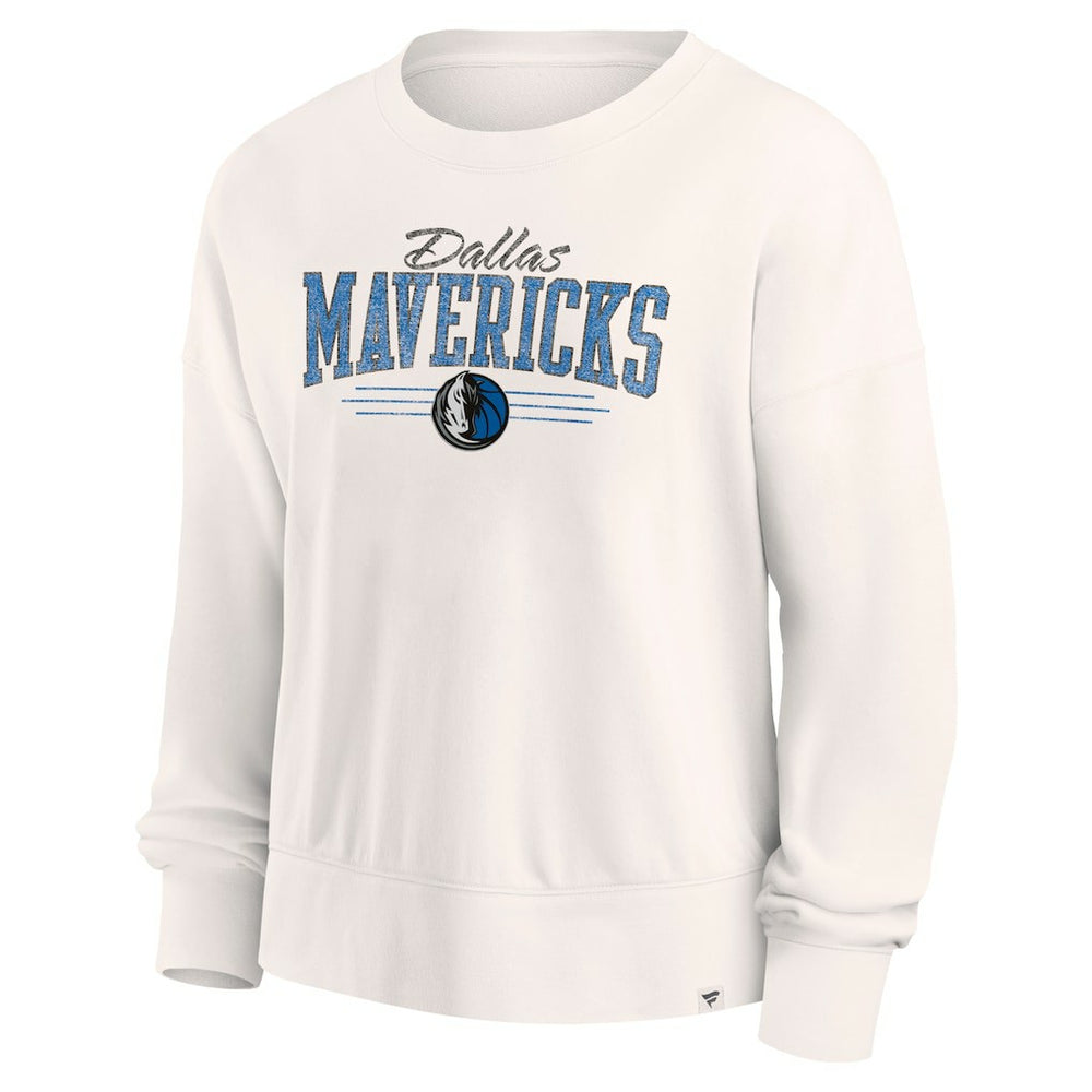 Dallas Mavericks Women's Close the Game Pullover Sweatshirt for sale Cream | Fanatics Lifestyle