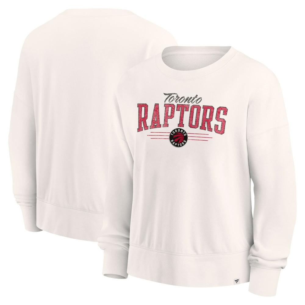 Toronto Raptors Women's Close the Game Pullover Sweatshirt Cream | Fanatics