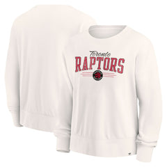 Toronto Raptors Women's Close the Game Pullover Sweatshirt Cream | Fanatics