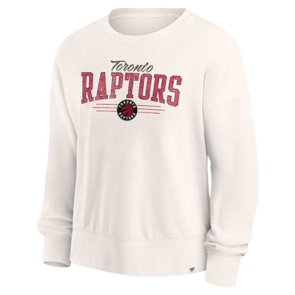 Toronto Raptors Women's Close the Game Pullover Sweatshirt Cream | Fanatics