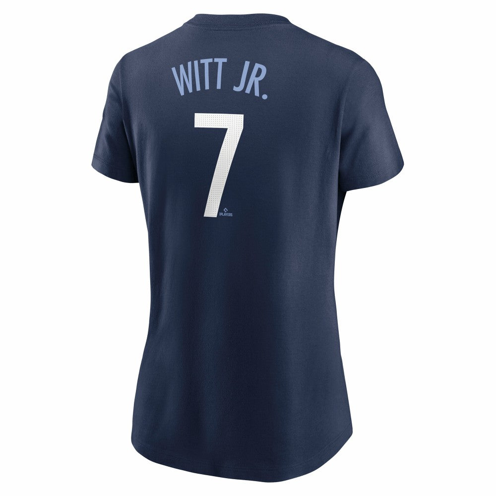 Bobby Witt Jr. Kansas City Royals Nike Women's City Connect Fuse Name & Number T-Shirt - Navy - Nike on Sale