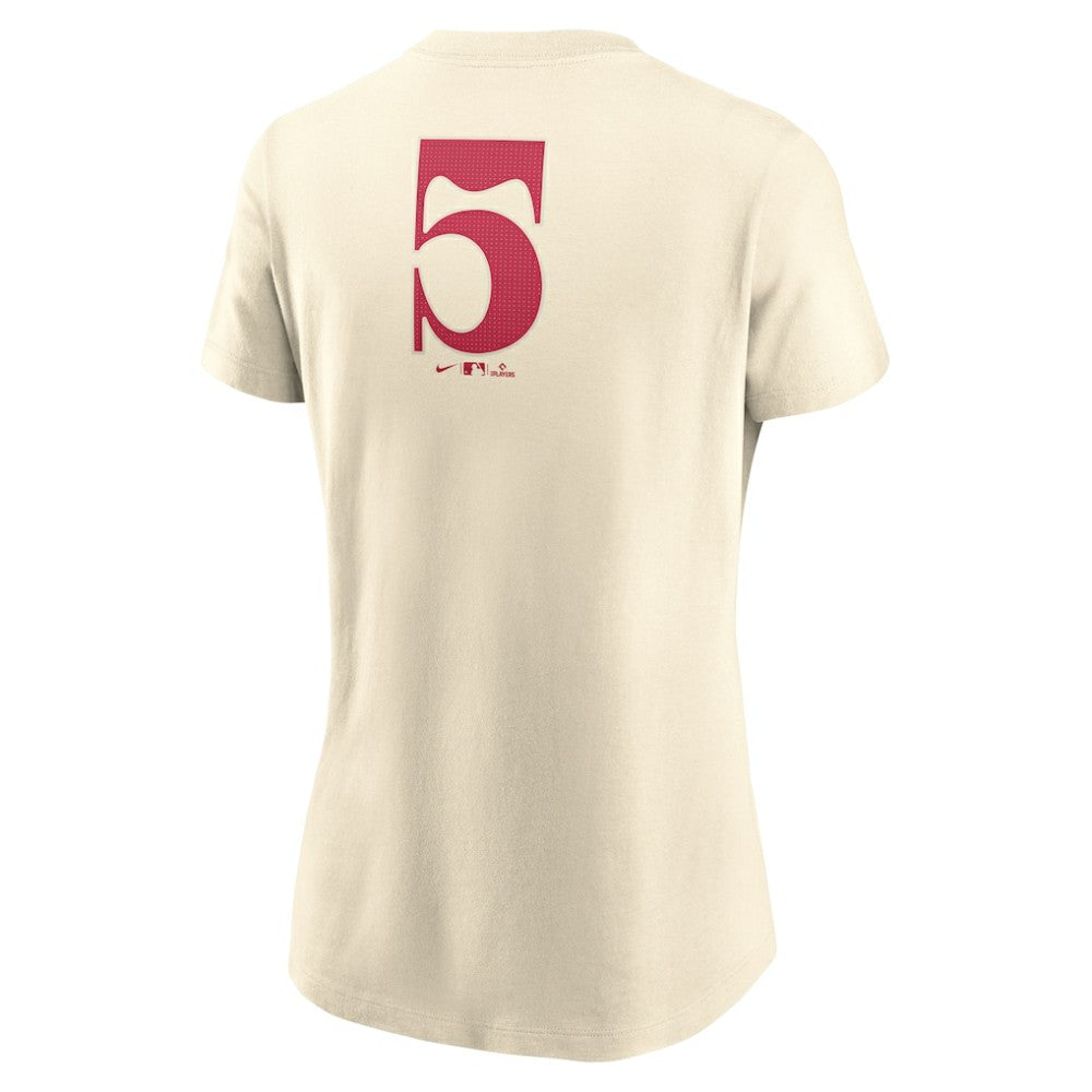 Texas Rangers Nike Women's City Connect Fuse Name & Number T-Shirt - Cream - Nike Lifestyle