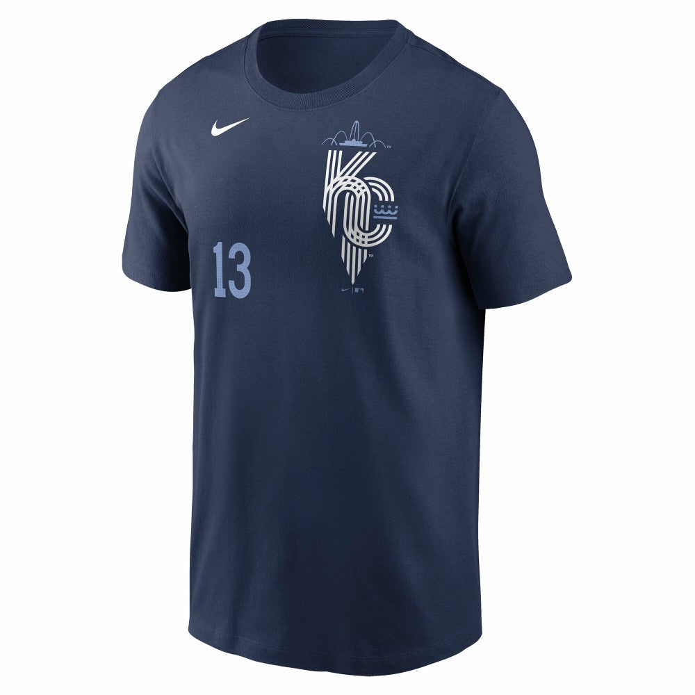 Salvador Perez Kansas City Royals Nike 2024 City Connect Fuse Name & Number T-Shirt - Navy - Nike Online