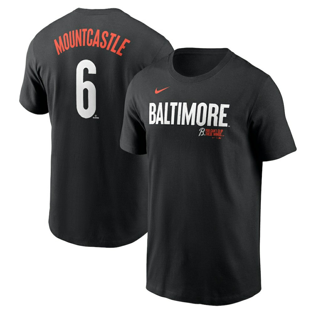Ryan Mountcastle Baltimore Orioles Nike City Connect Fuse Name & Number T-Shirt - Black - Nike Lifestyle