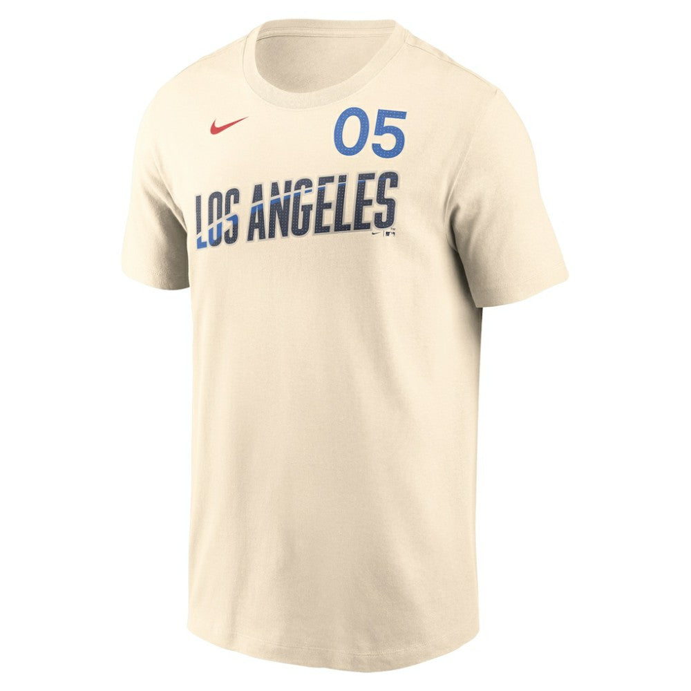Freddie Freeman Los Angeles Dodgers Nike 2024 City Connect Fuse Name & Number T-Shirt - Cream - Nike Lifestyle