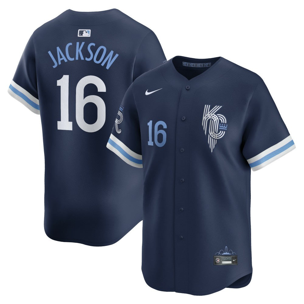 Bo Jackson Kansas City Royals Nike City Connect Retired Player Jersey - Navy - Nike Lifestyle