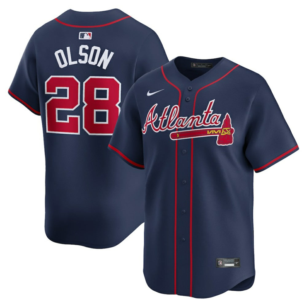 Matt Olson Atlanta Braves Nike Alternate Limited Player Jersey - Navy - Nike Discount