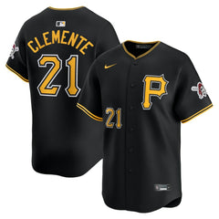 Roberto Clemente Pittsburgh Pirates Nike Alternate Limited Jersey - Black - Nike on Sale
