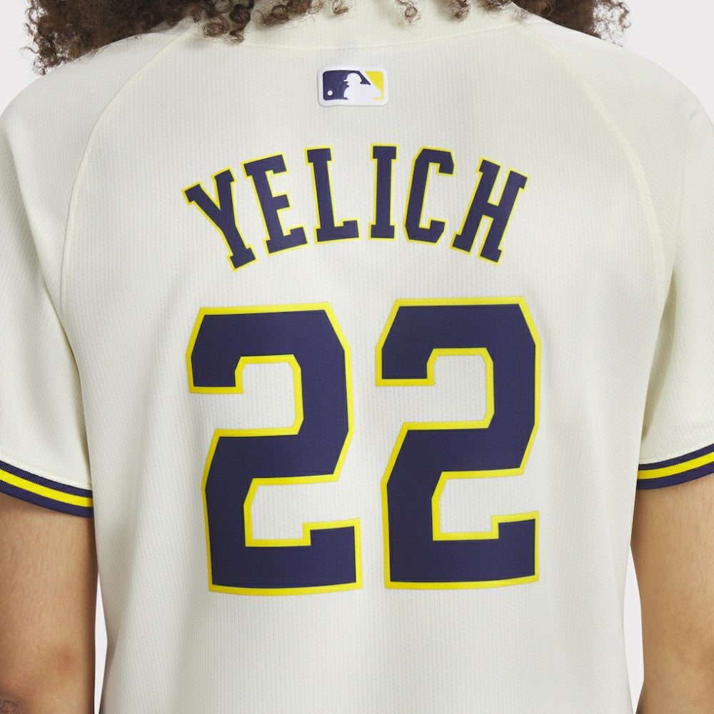 Christian Yelich Milwaukee Brewers Nike Women's Home Limited Player Jersey - Cream - Nike Lifestyle