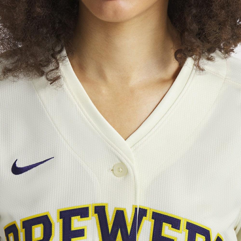 Christian Yelich Milwaukee Brewers Nike Women's Home Limited Player Jersey - Cream - Nike Lifestyle