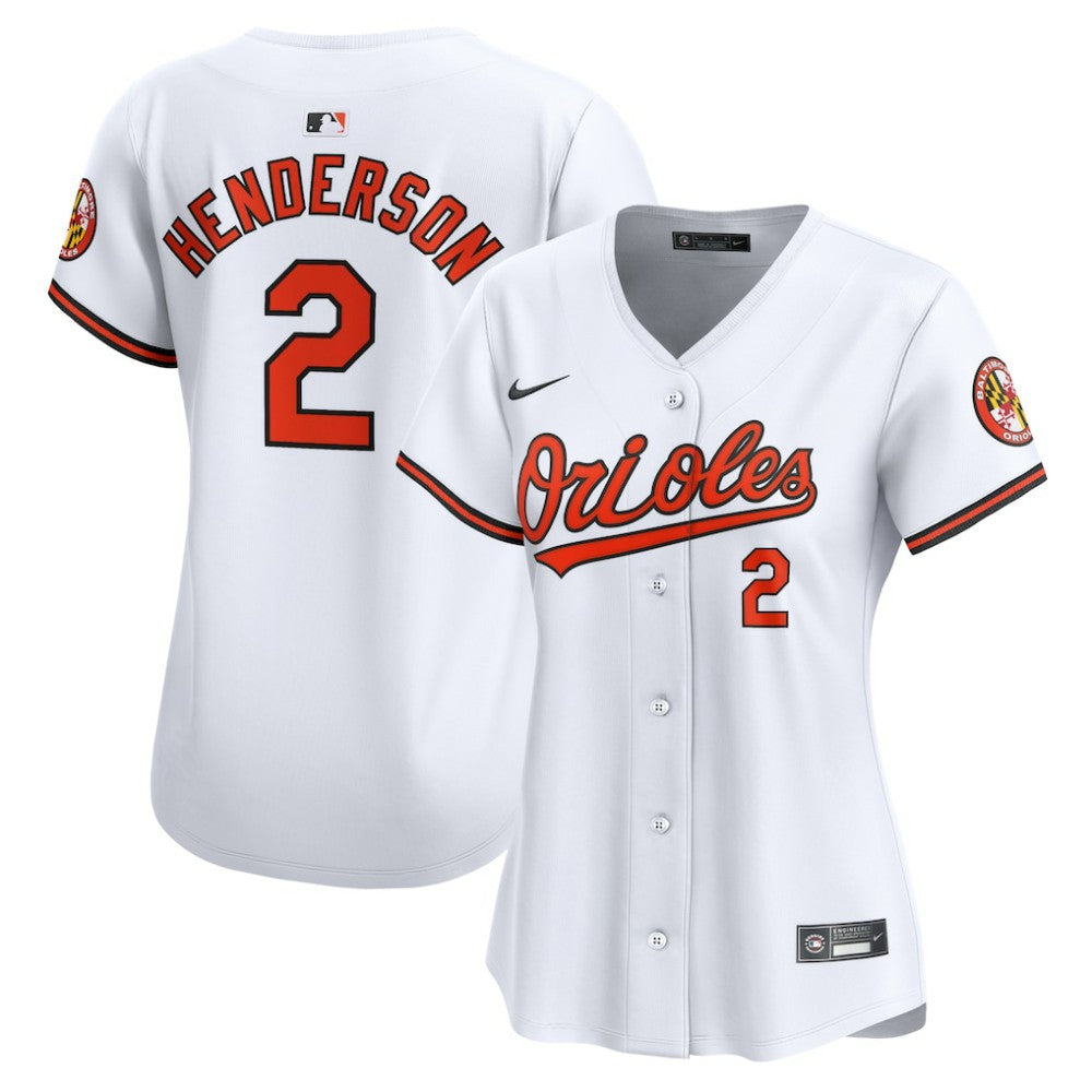 Gunnar Henderson Baltimore Orioles Nike Women's  Home Limited Player Jersey - White - Nike Online