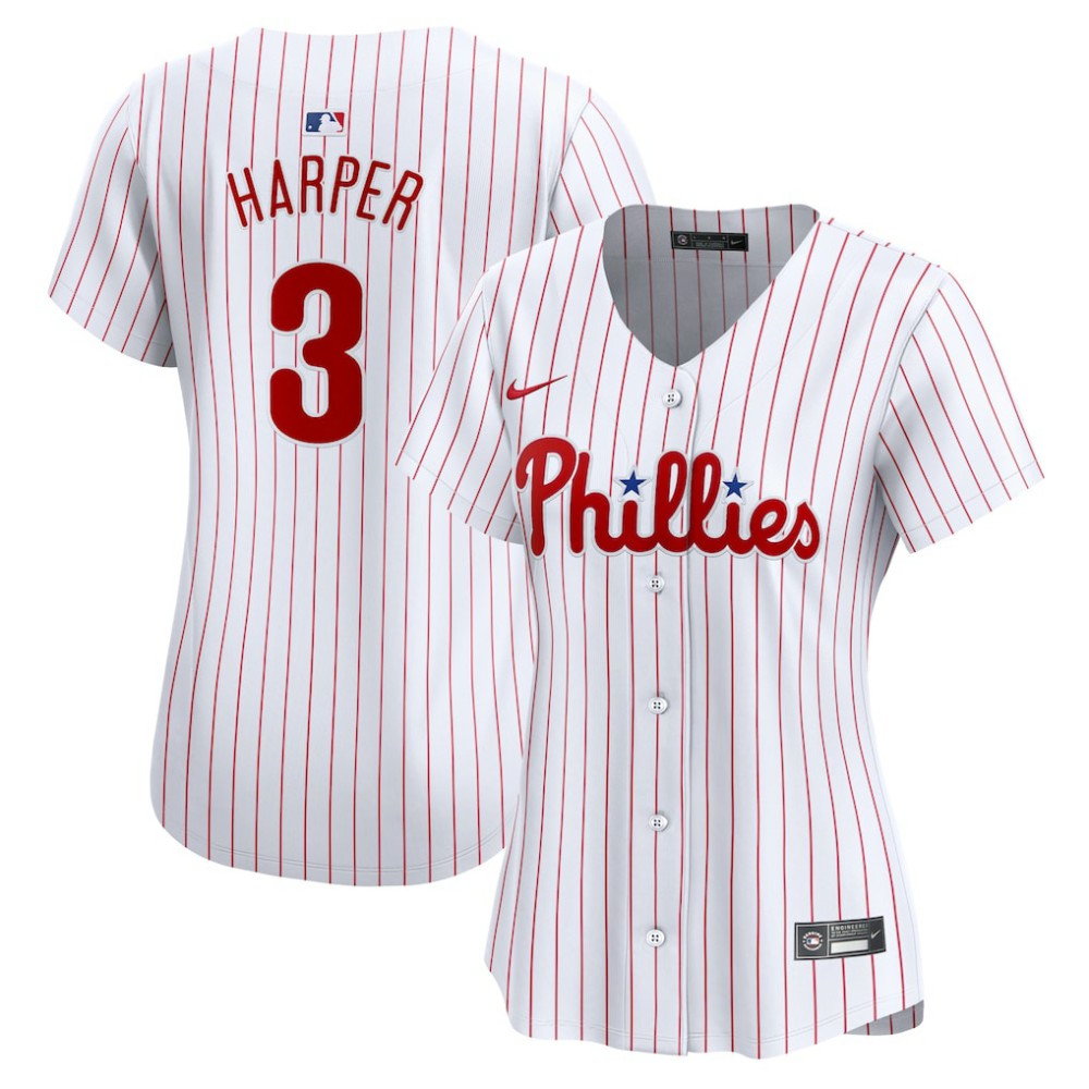 Bryce Harper Philadelphia Phillies Nike Women's Home Limited Player Jersey - White - Nike Sale