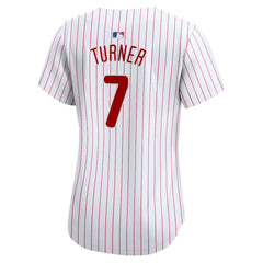Trea Turner Philadelphia Phillies Nike Women's Home Limited Player Jersey - White - Nike on Sale