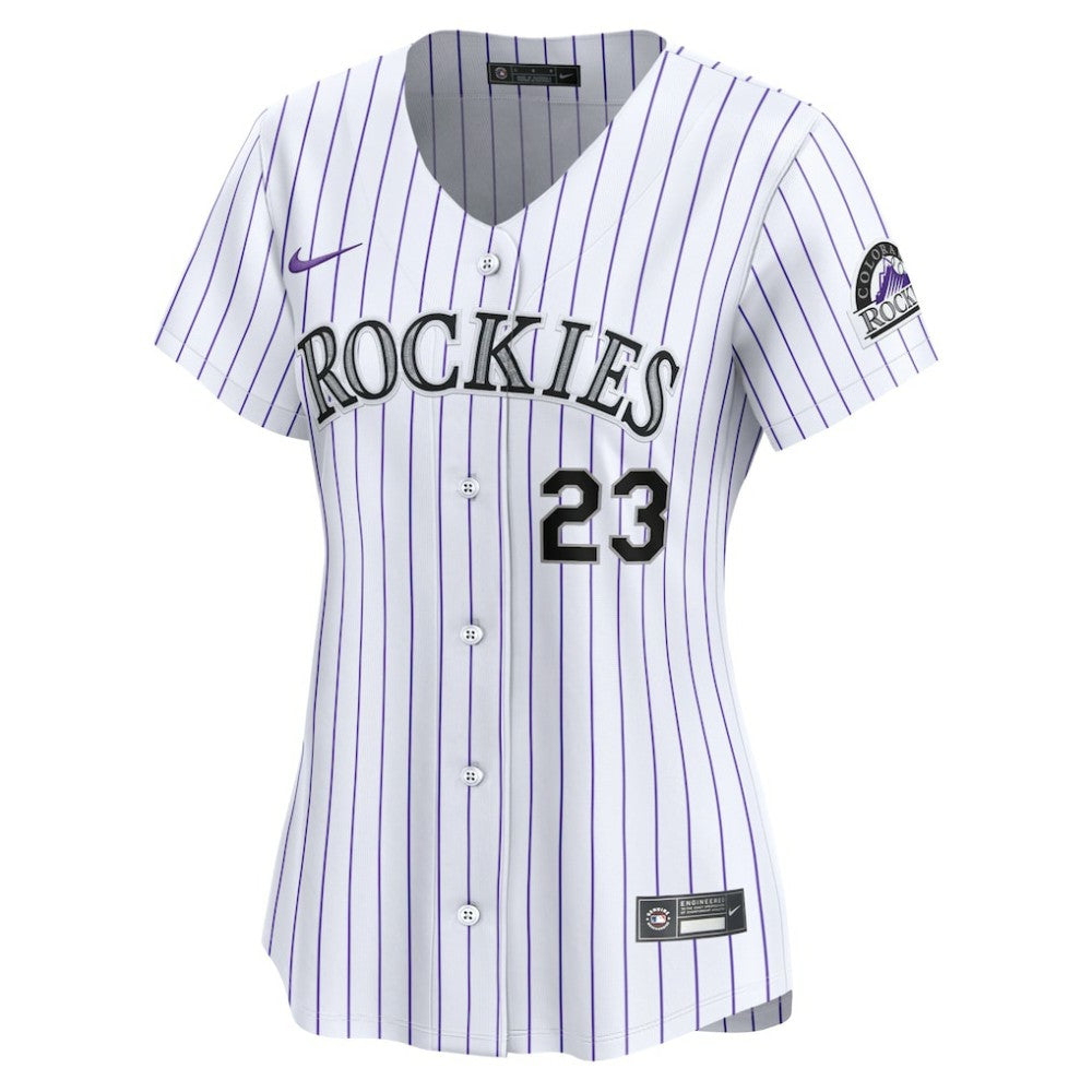 Kris Bryant Colorado Rockies Nike Women's Home Limited Player Jersey - White - Nike on Sale