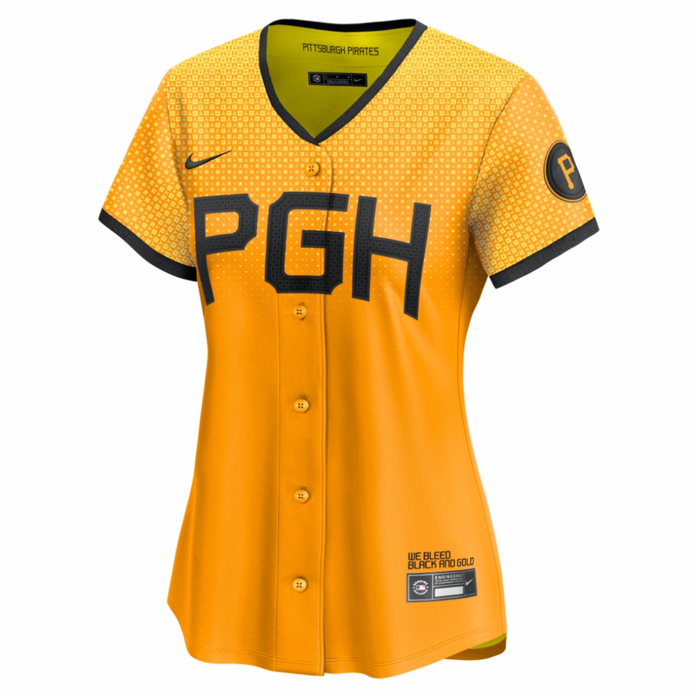 Pittsburgh Pirates Nike Women's City Connect Limited Jersey - Gold - Nike Online