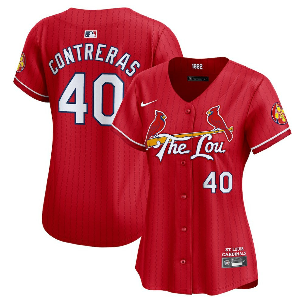 Willson Contreras St. Louis Cardinals Nike Women's 2024 City Connect Limited Player Jersey - Red - Nike on Sale