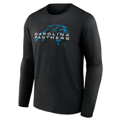 Carolina Panthers Advance to Victory Long Sleeve T-Shirt Black