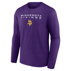 Minnesota Vikings Advance to Victory Long Sleeve T-Shirt Purple