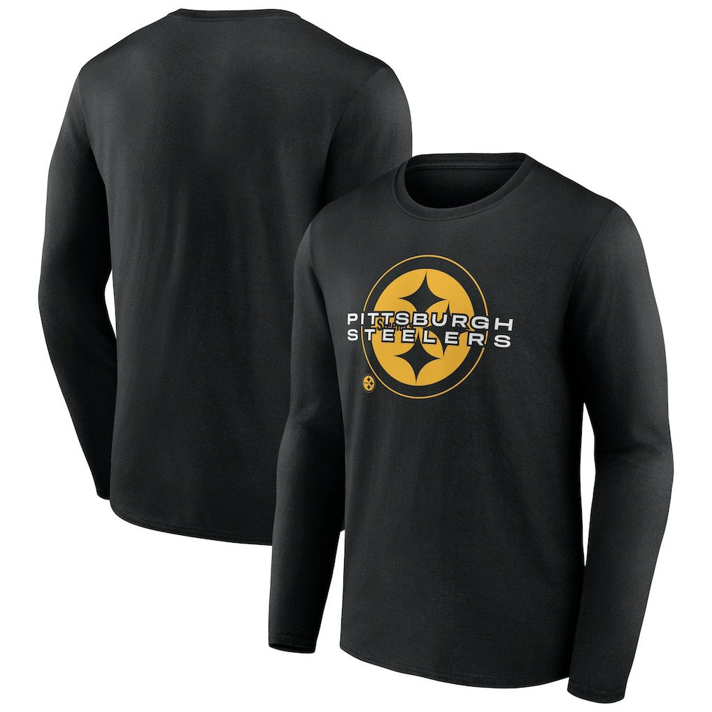 Pittsburgh Steelers Advance to Victory Long Sleeve T-Shirt Black