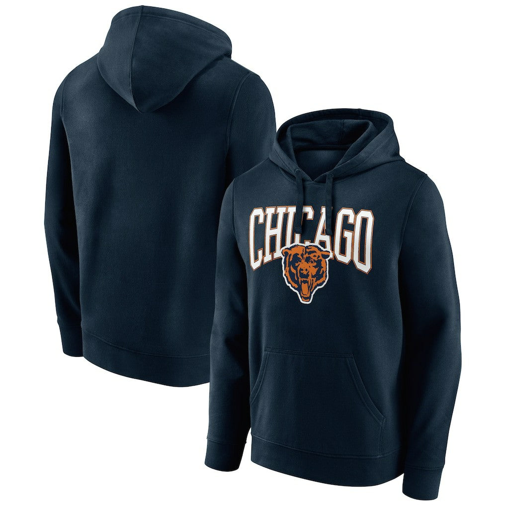 Chicago Bears Gridiron Classics Campus Standard Pullover Hoodie Navy
