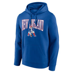 New England Patriots Gridiron Classics Campus Standard Pullover Hoodie Royal