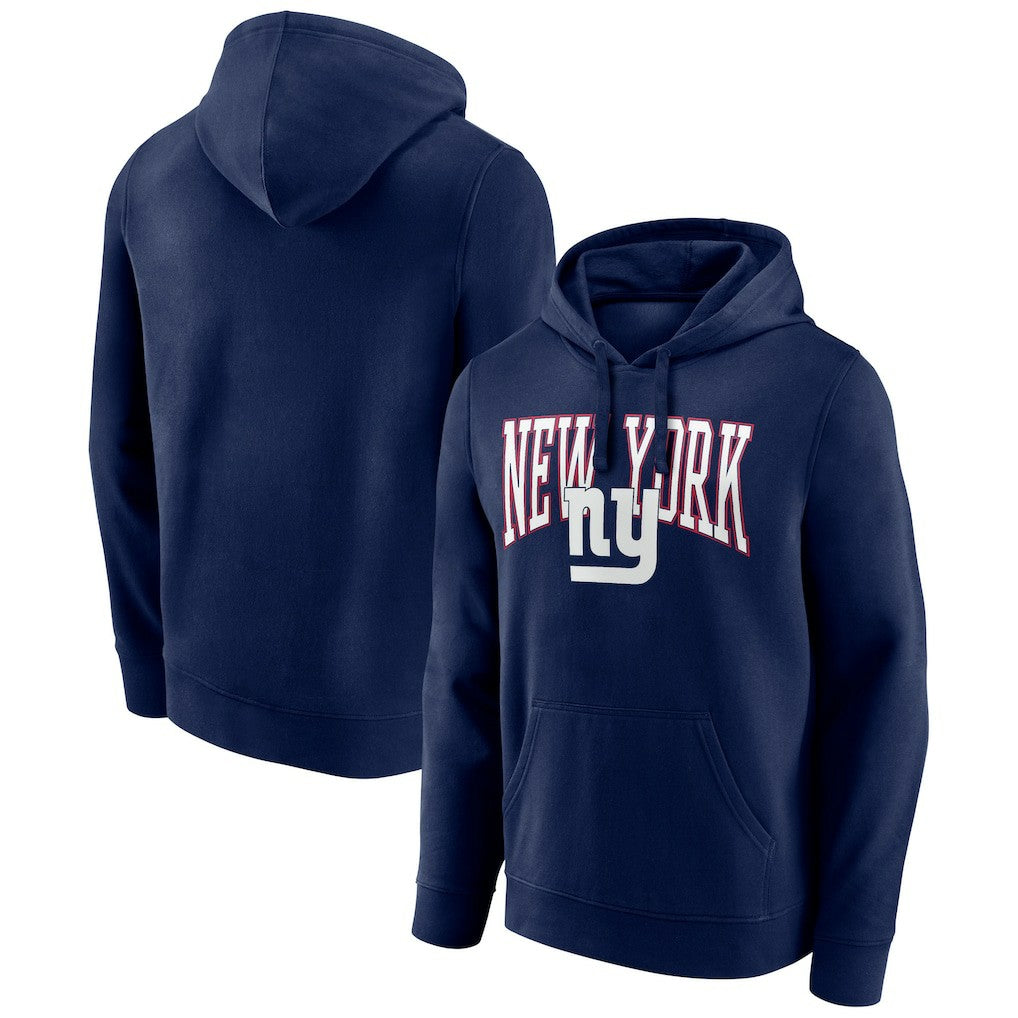 New York Giants Gridiron Classics Campus Standard Pullover Hoodie Navy