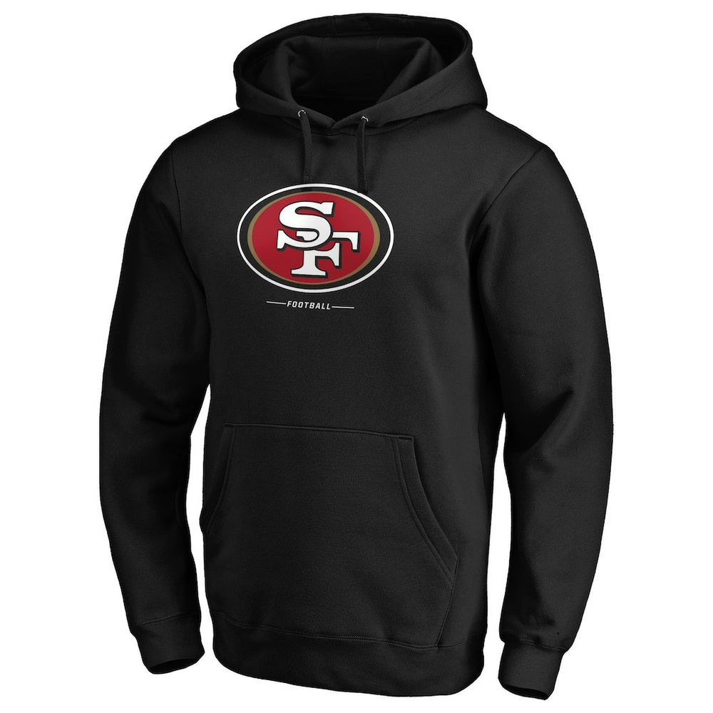 San Francisco 49ers Team Lockup Pullover Hoodie Black