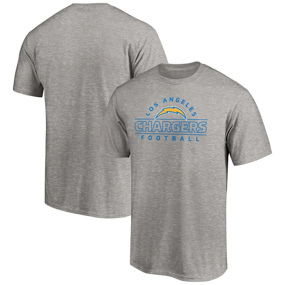 Los Angeles Chargers Dual Threat T-Shirt Heather Gray