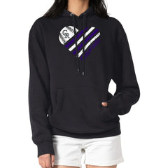 Colorado Rockies G-III 4Her by Carl Banks Women's Heart Fleece Pullover Hoodie - Black - MLB Online