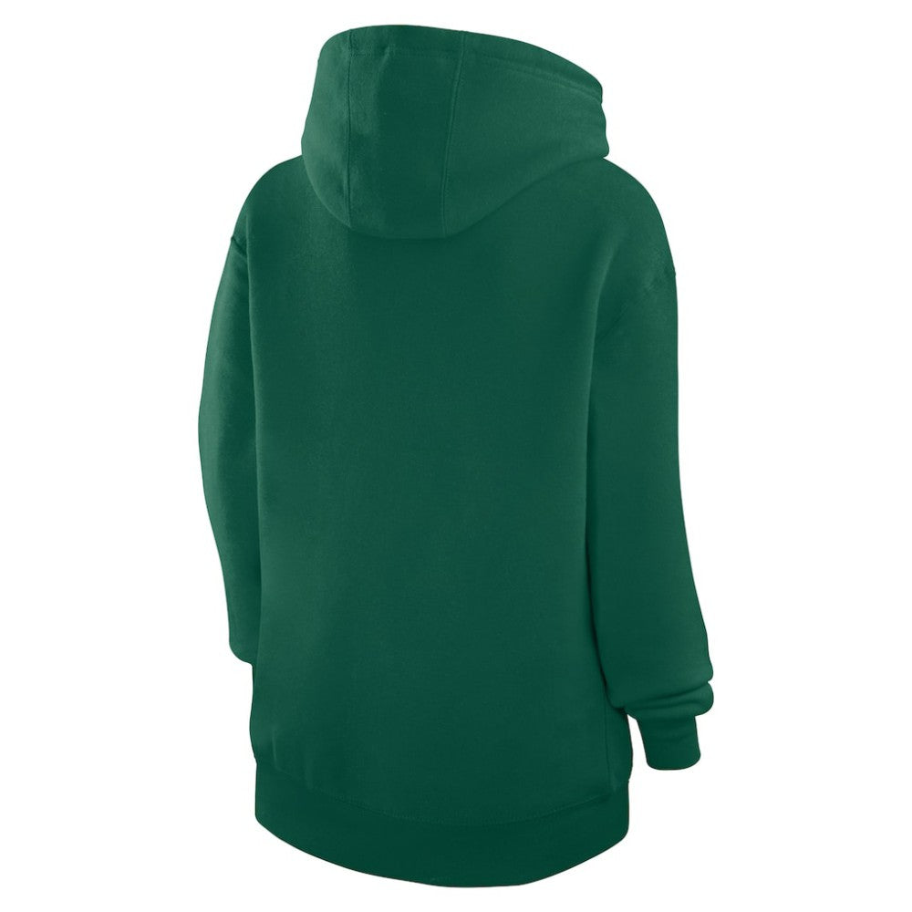Athletics G-III 4Her by Carl Banks Women's Heart Fleece Pullover Hoodie - Green - MLB Sale