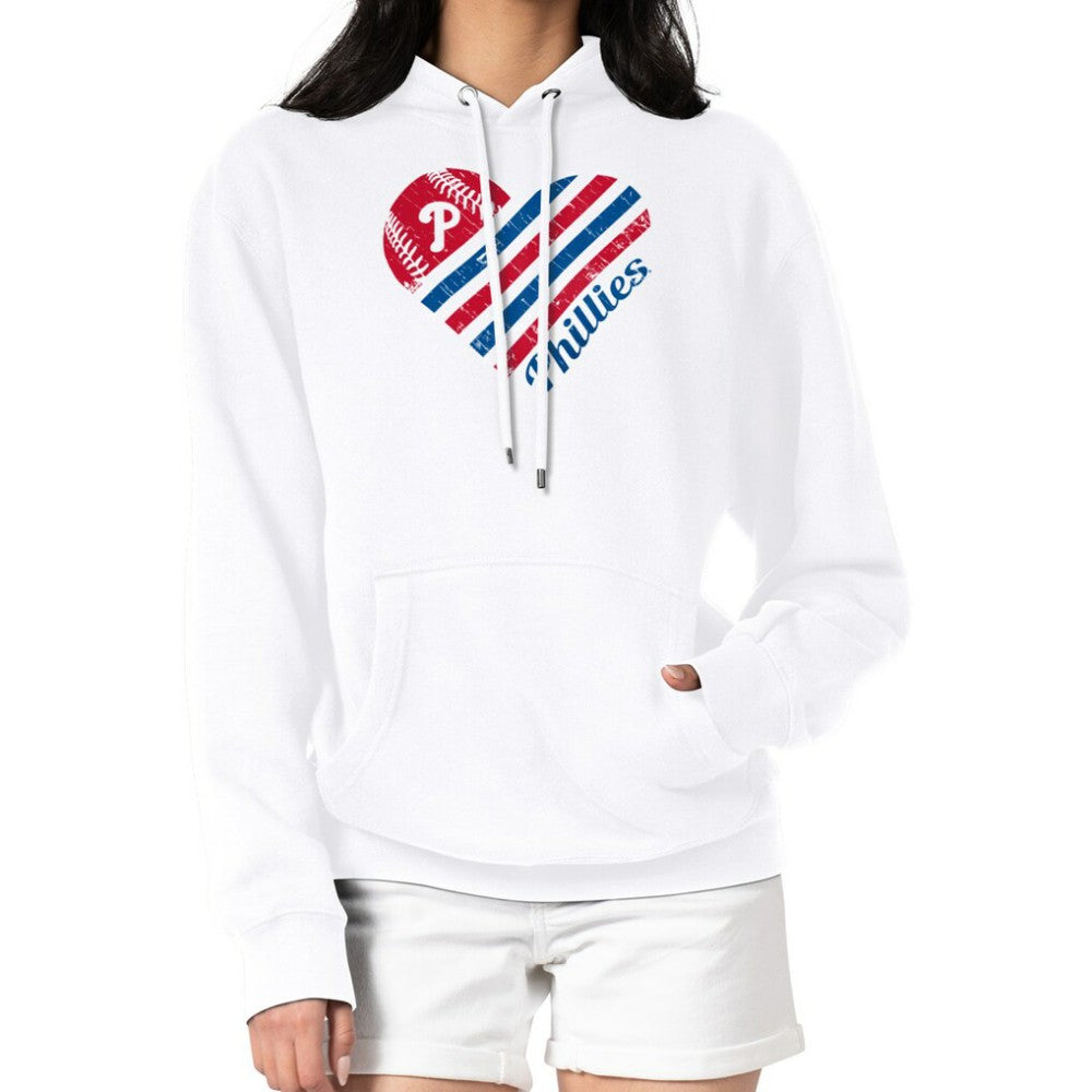 Philadelphia Phillies G-III 4Her by Carl Banks Women's Heart Fleece Pullover Hoodie - White - MLB Online