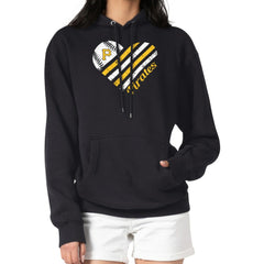 Pittsburgh Pirates G-III 4Her by Carl Banks Women's Heart Fleece Pullover Hoodie - Black - MLB Online