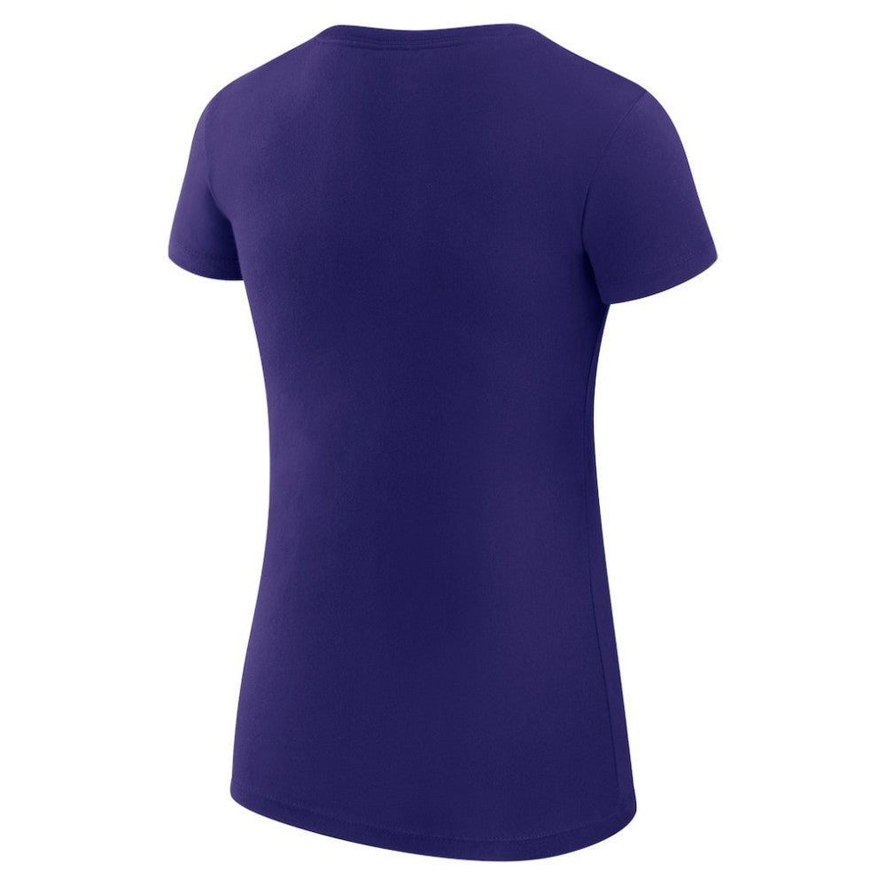 Colorado Rockies G-III 4Her by Carl Banks Women's Super-Slim Fit Lightweight Heart Graphic T-Shirt - Purple - MLB Discount