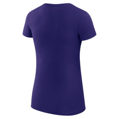 Colorado Rockies G-III 4Her by Carl Banks Women's Super-Slim Fit Lightweight Heart Graphic T-Shirt - Purple - MLB Discount