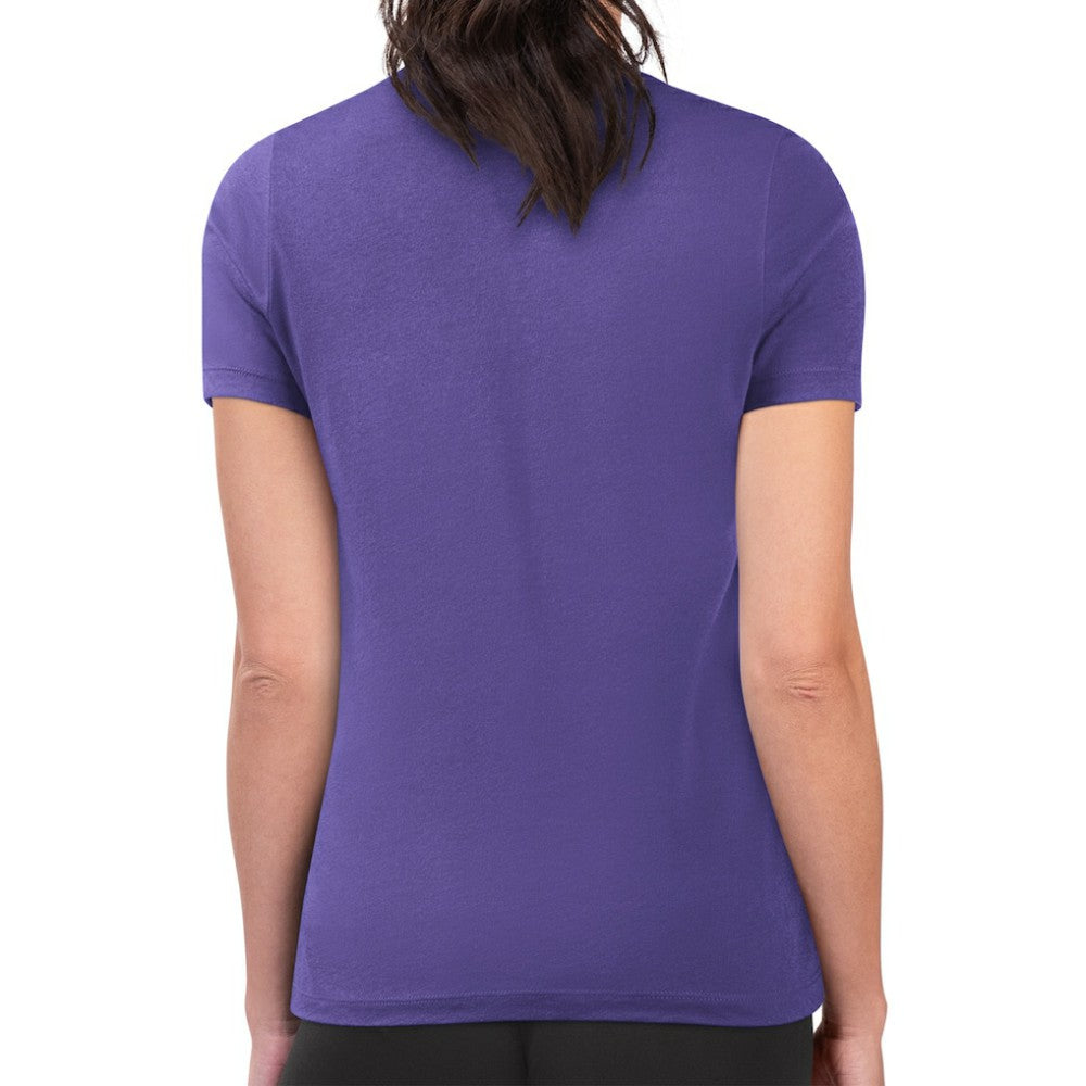 Colorado Rockies G-III 4Her by Carl Banks Women's Super-Slim Fit Lightweight Heart Graphic T-Shirt - Purple - MLB Discount