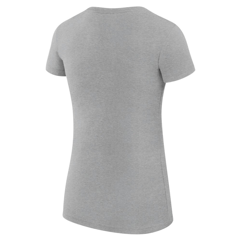 Milwaukee Brewers G-III 4Her by Carl Banks Women's Super-Slim Fit Lightweight Heart Graphic T-Shirt - Heather Gray - MLB Discount