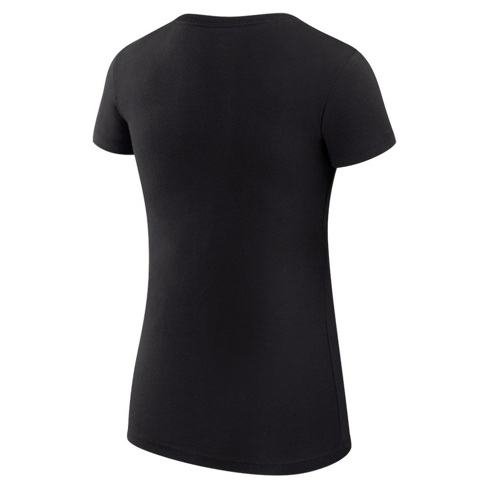 Athletics G-III 4Her by Carl Banks Women's Super-Slim Fit Lightweight Heart Graphic T-Shirt - Black - MLB Lifestyle