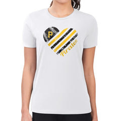 Pittsburgh Pirates G-III 4Her by Carl Banks Women's Super-Slim Fit Lightweight Heart Graphic T-Shirt - White - MLB Online