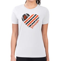 San Francisco Giants G-III 4Her by Carl Banks Women's Super-Slim Fit Lightweight Heart Graphic T-Shirt - White - MLB on Sale