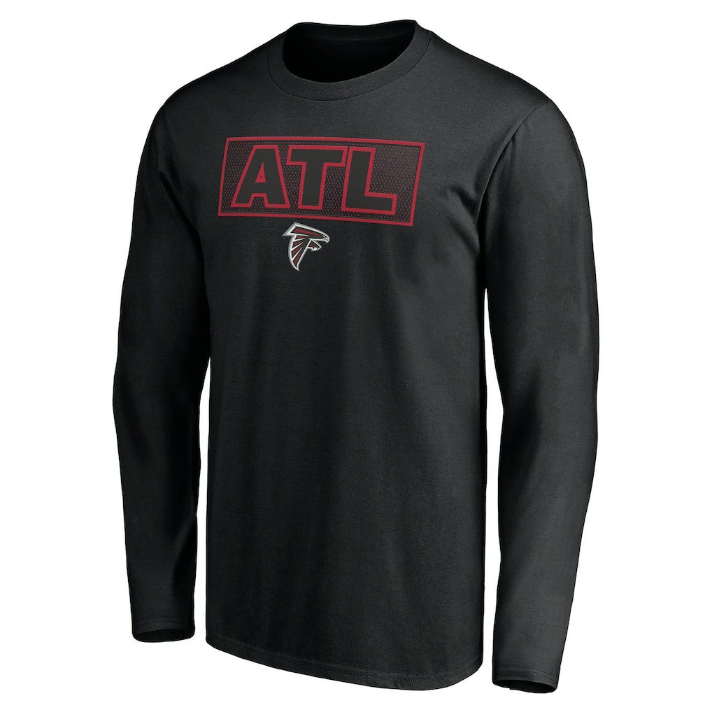 Atlanta Falcons Squad Throwbacks Long Sleeve T-Shirt Black