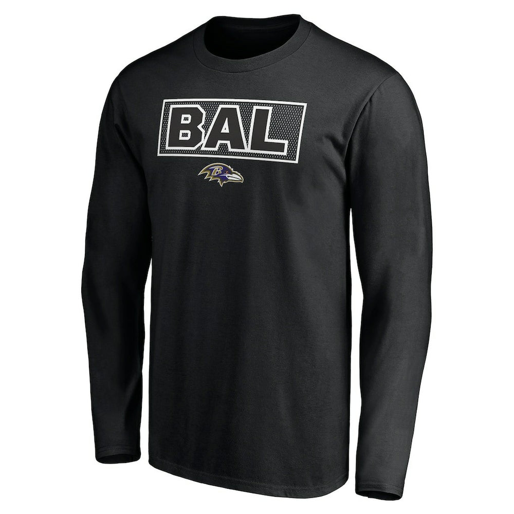 Baltimore Ravens Squad Throwbacks Long Sleeve T-Shirt Black