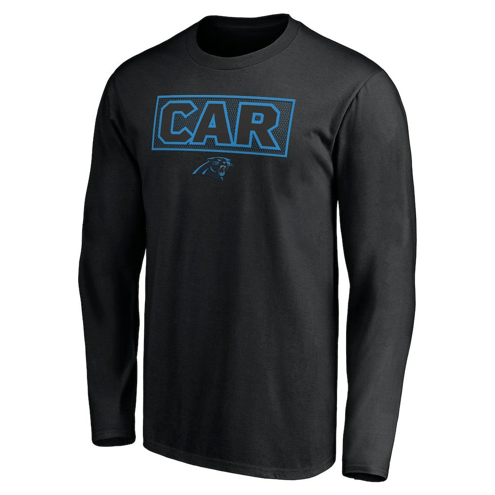Carolina Panthers Squad Throwbacks Long Sleeve T-Shirt Black