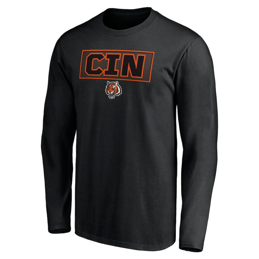 Cincinnati Bengals Squad Throwbacks Long Sleeve T-Shirt Black