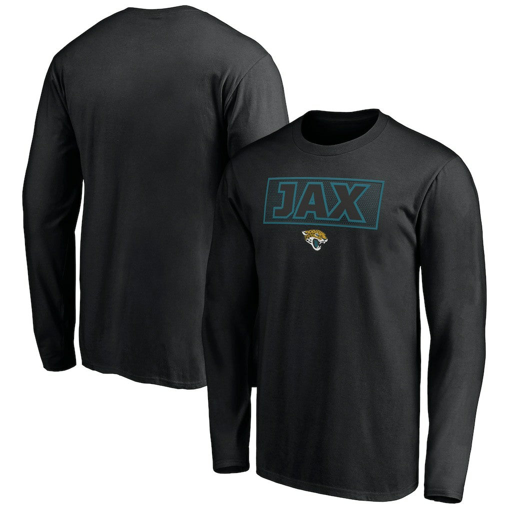 Jacksonville Jaguars Squad Throwbacks Long Sleeve T-Shirt Black