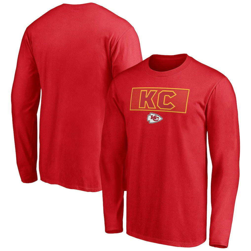 Kansas City Chiefs Squad Throwbacks Long Sleeve T-Shirt Red
