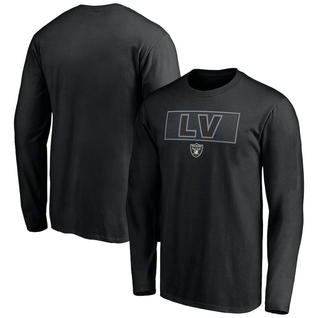 Las Vegas Raiders Squad Throwbacks Long Sleeve T-Shirt Black